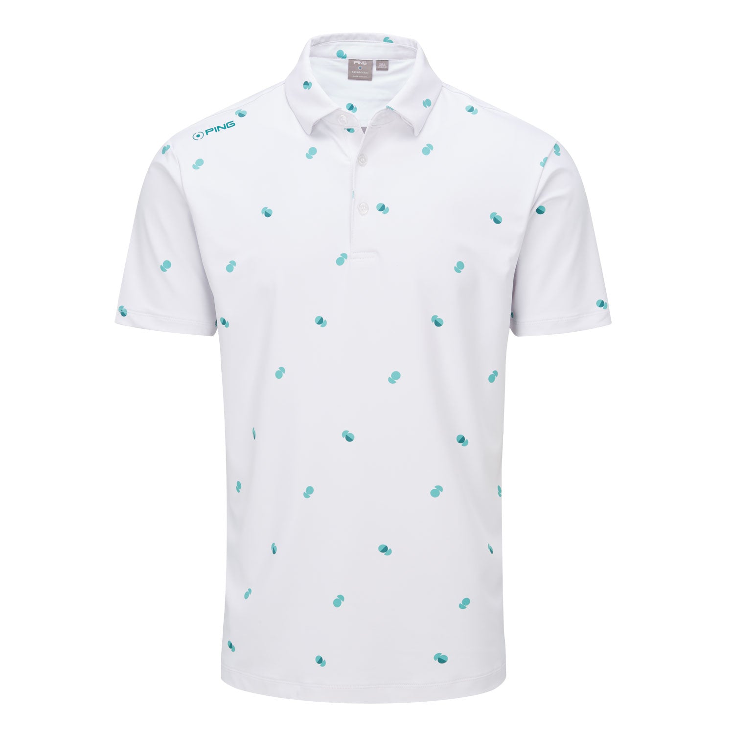 Ping Two Tone Golf Polo Shirt - Navy/Poppy Multi SS23 | Original Green